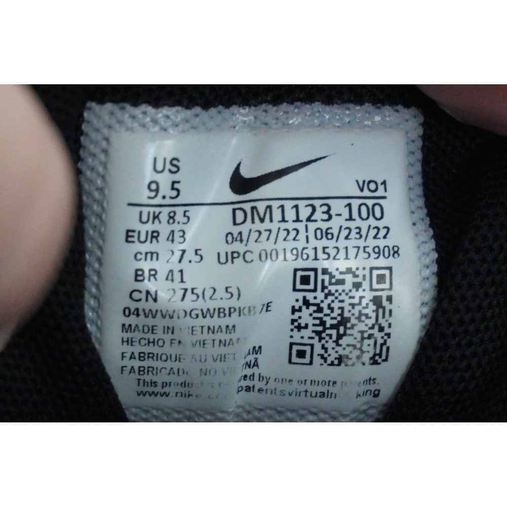Nike LeBron Witness 7 Black White Grid Basketball Shoes DM1123-100 Mens 9.5 - Picture 9 of 13